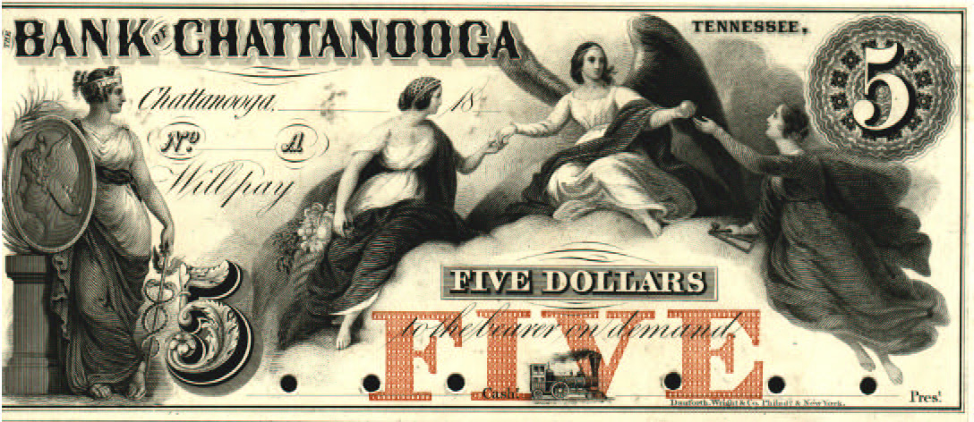 Bk Chattanooga $5 proof